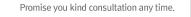 Promise you kind consultation any time.