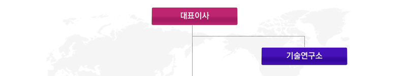 동경화성의 조직구성은 대표이사 직속기관으로 기술연구소가 있으며